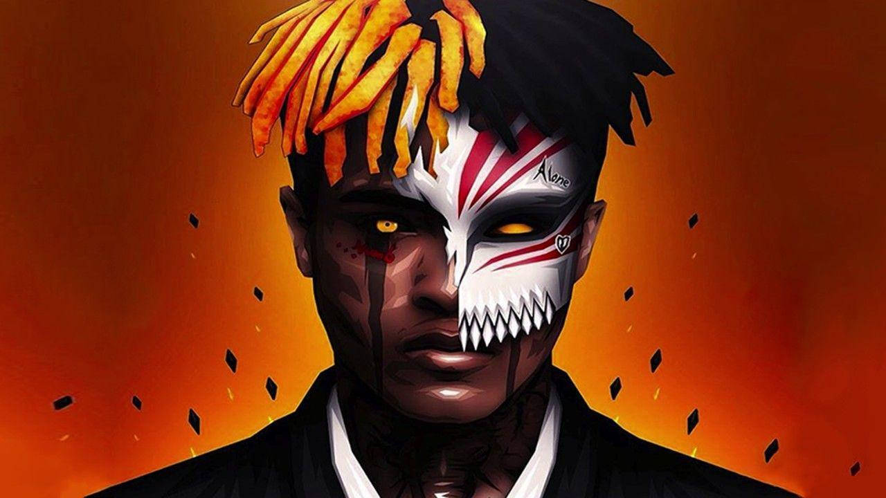 Xxxtentacion 애니메이션 할로우 가면 배경화면