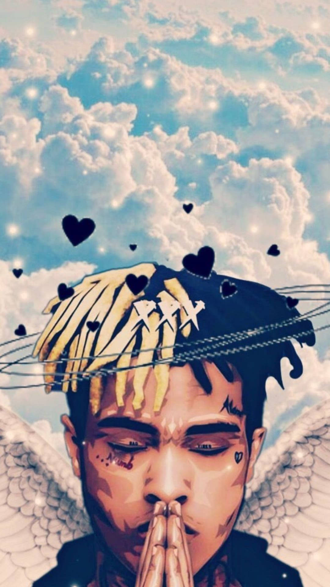 Xxxtentacion 애니메이션 천사 날개 배경화면