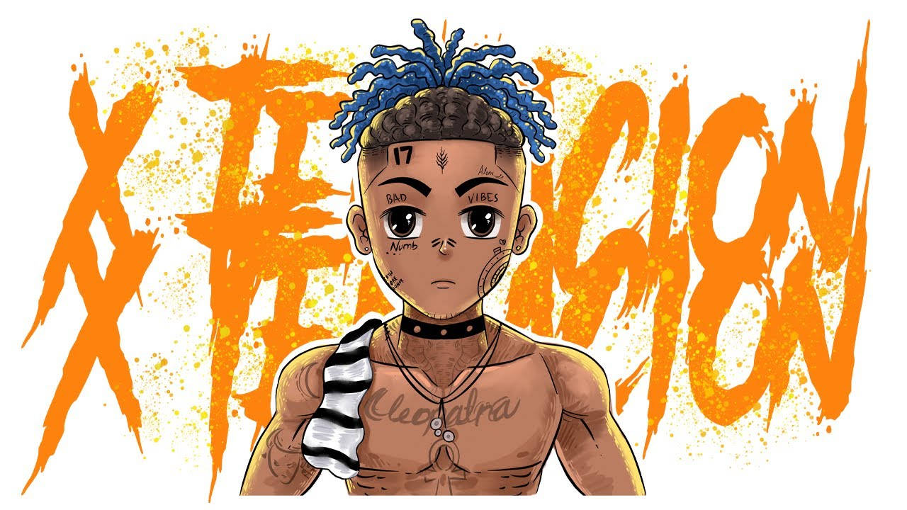 Xxxtentacion 애니메이션 창작 아트 배경화면