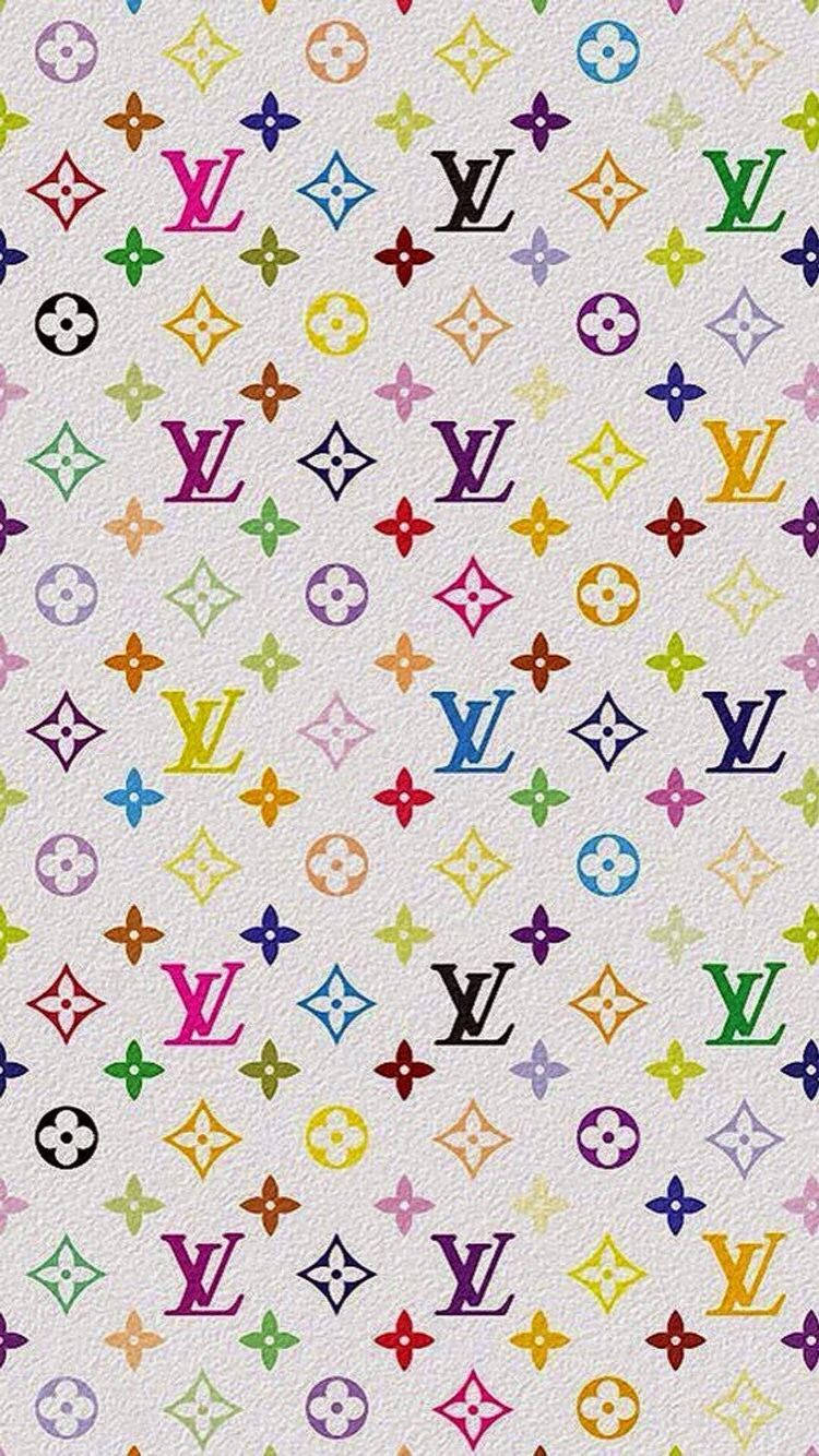 Y2K 감성 LV 모노그램 로고 배경화면