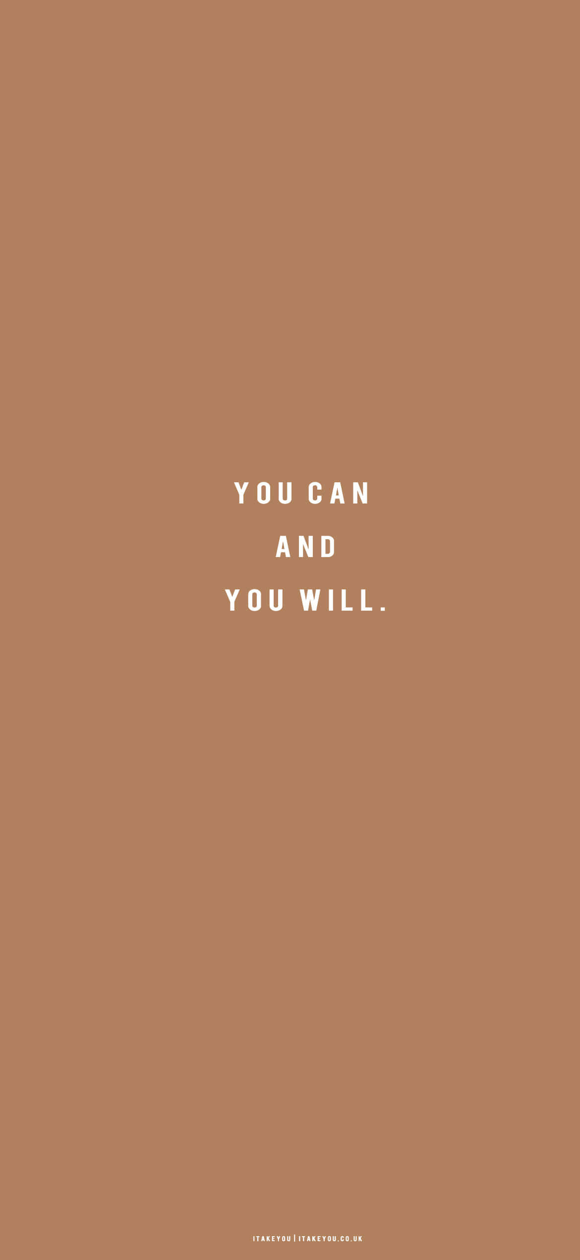 you can you will 인용구 배경화면