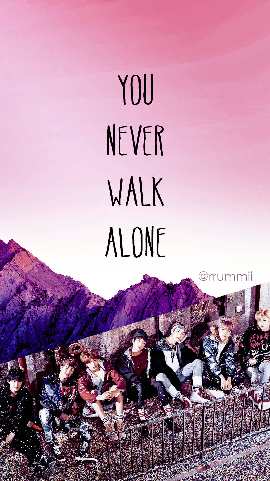 You Never Walk Alone 인용구 BTS 배경화면
