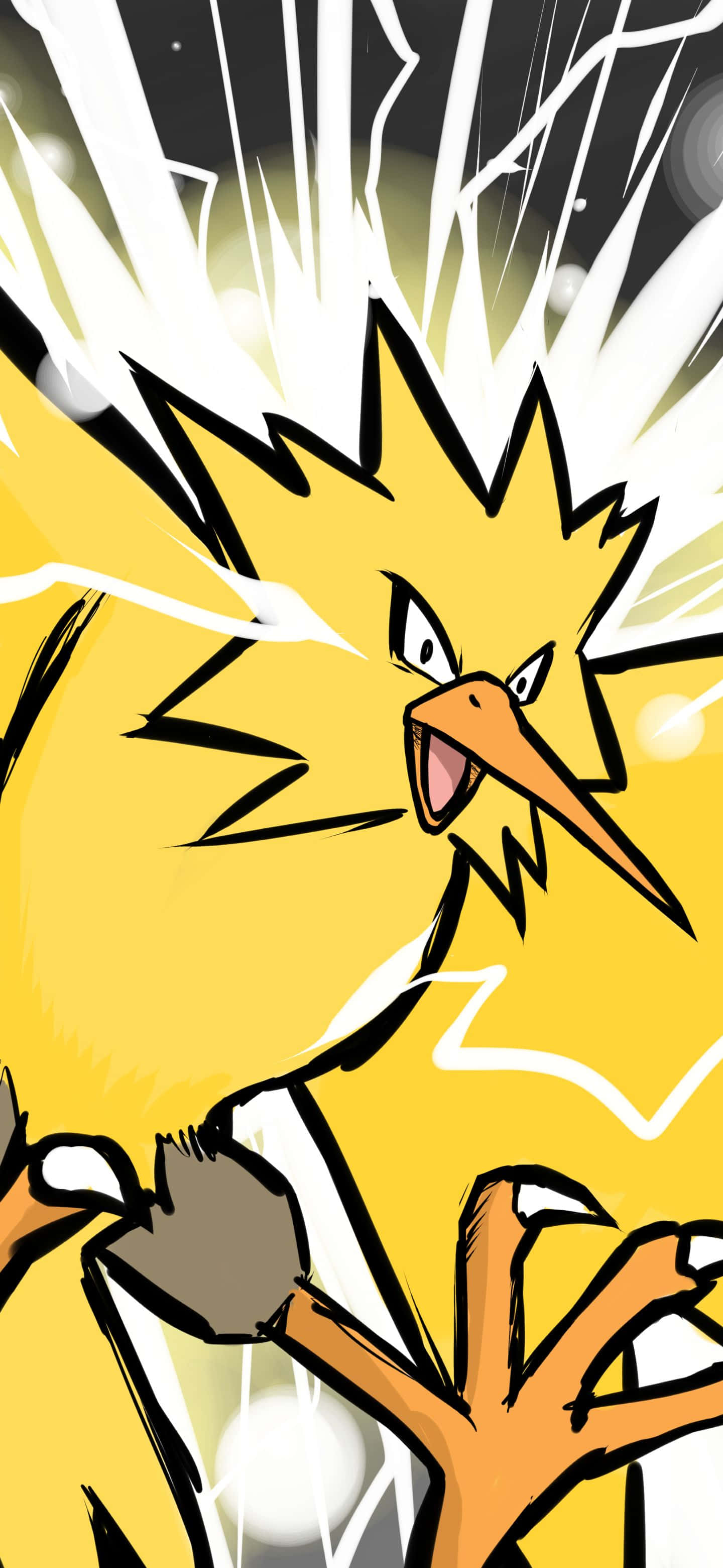 Zapdos 컬러 만화 패널 배경화면