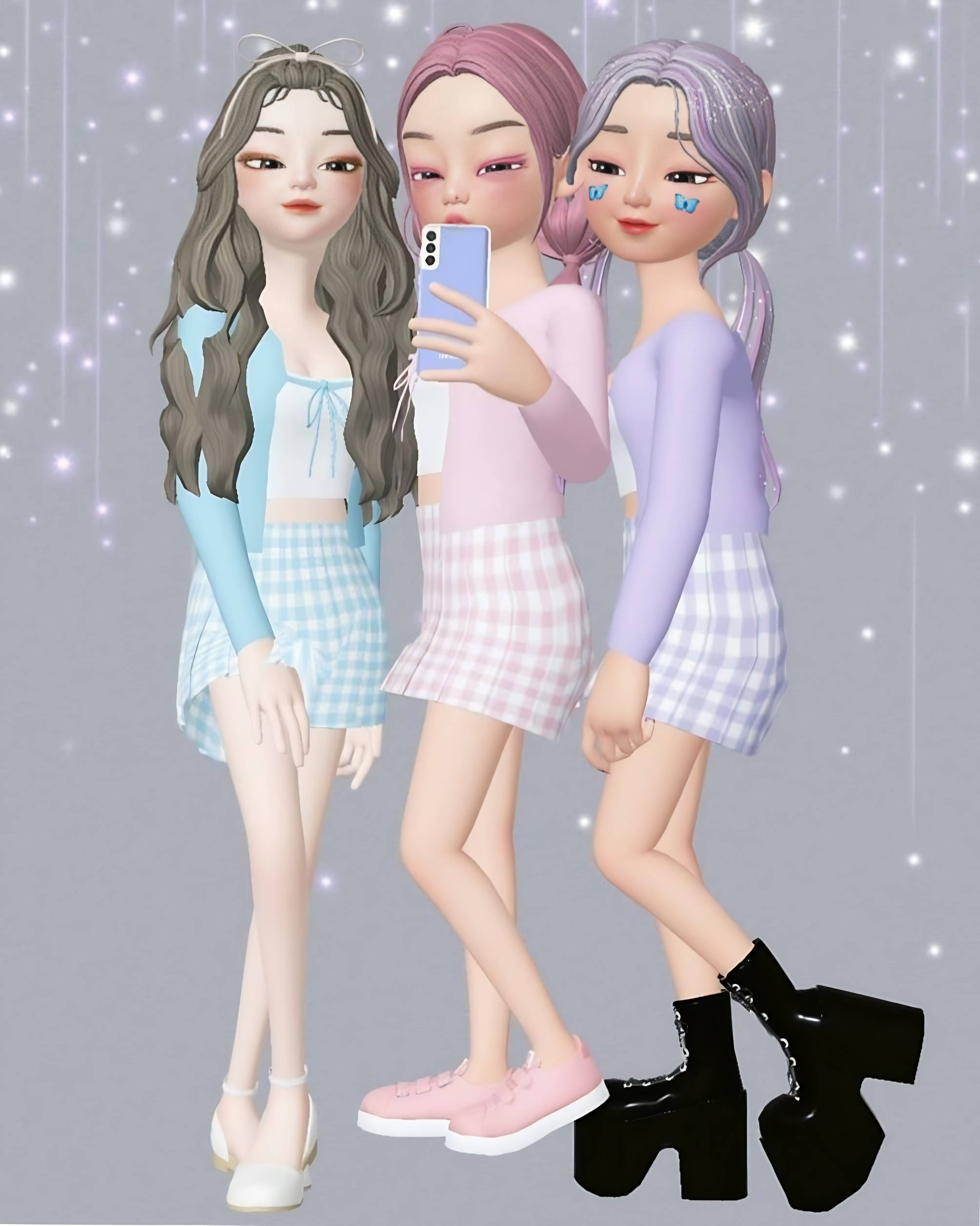 Zepeto 세 명의 베프 배경화면