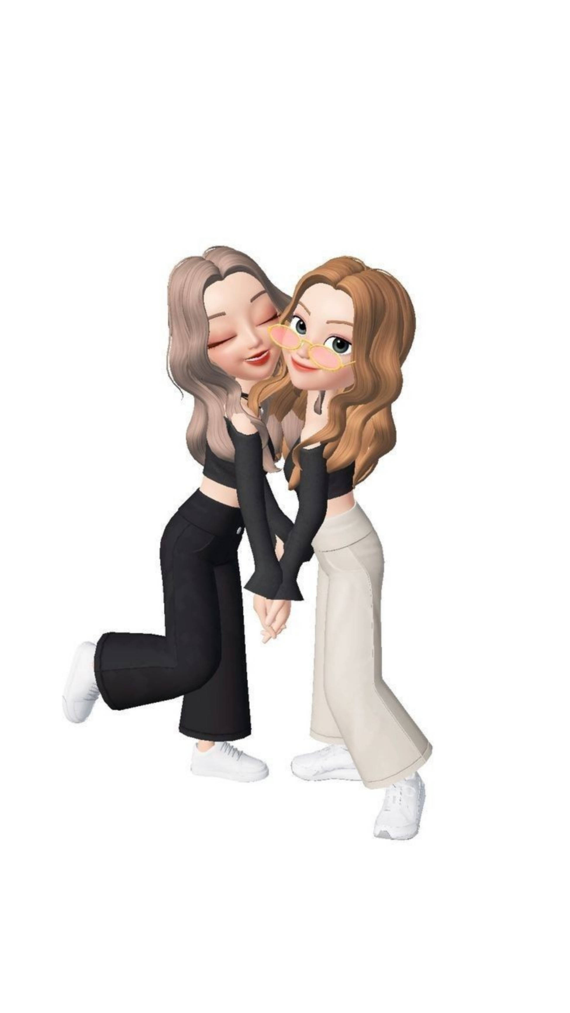 Zepeto 베스트프렌즈 플레어 팬츠 배경화면