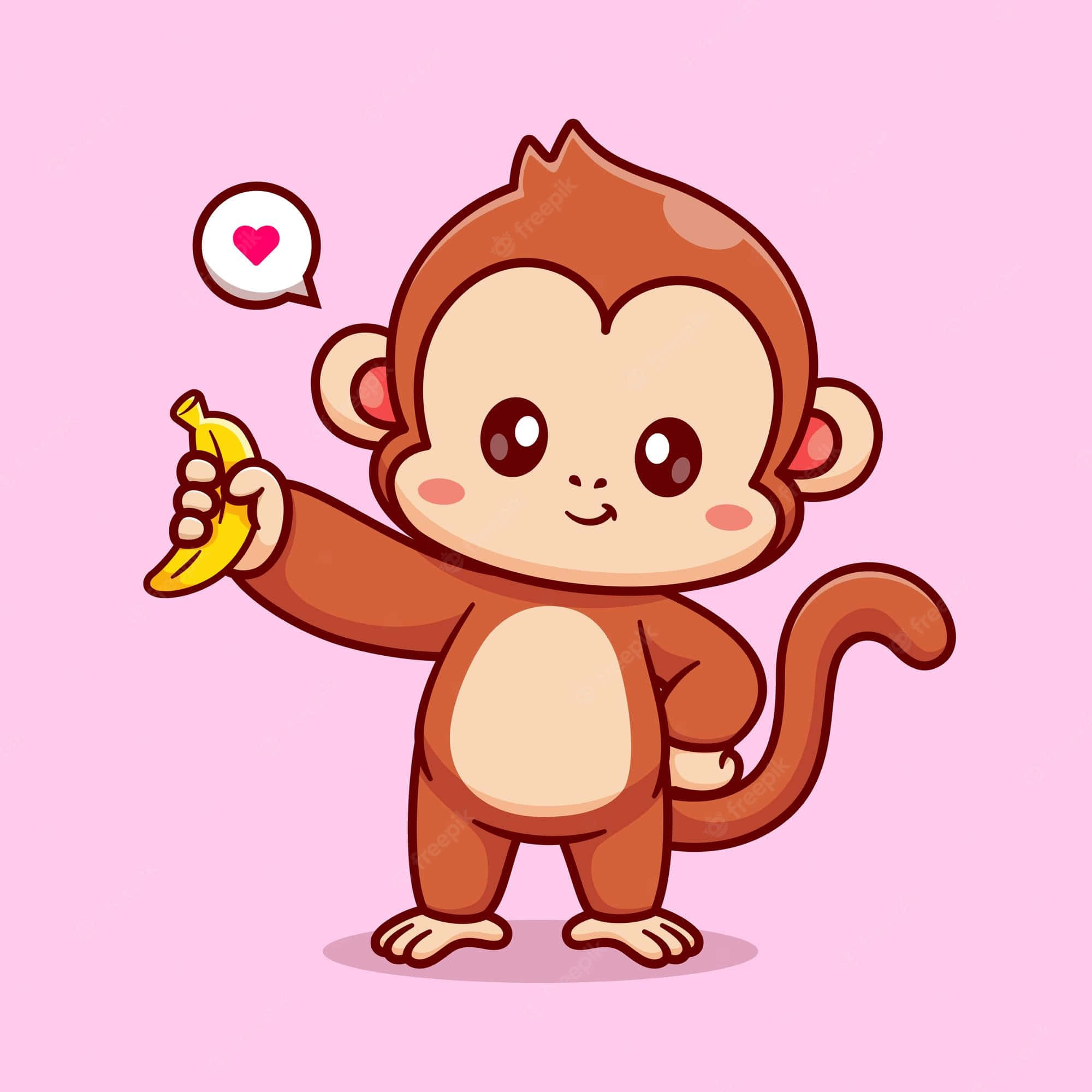가장 귀여운 원숭이를 만나보세요! 배경화면