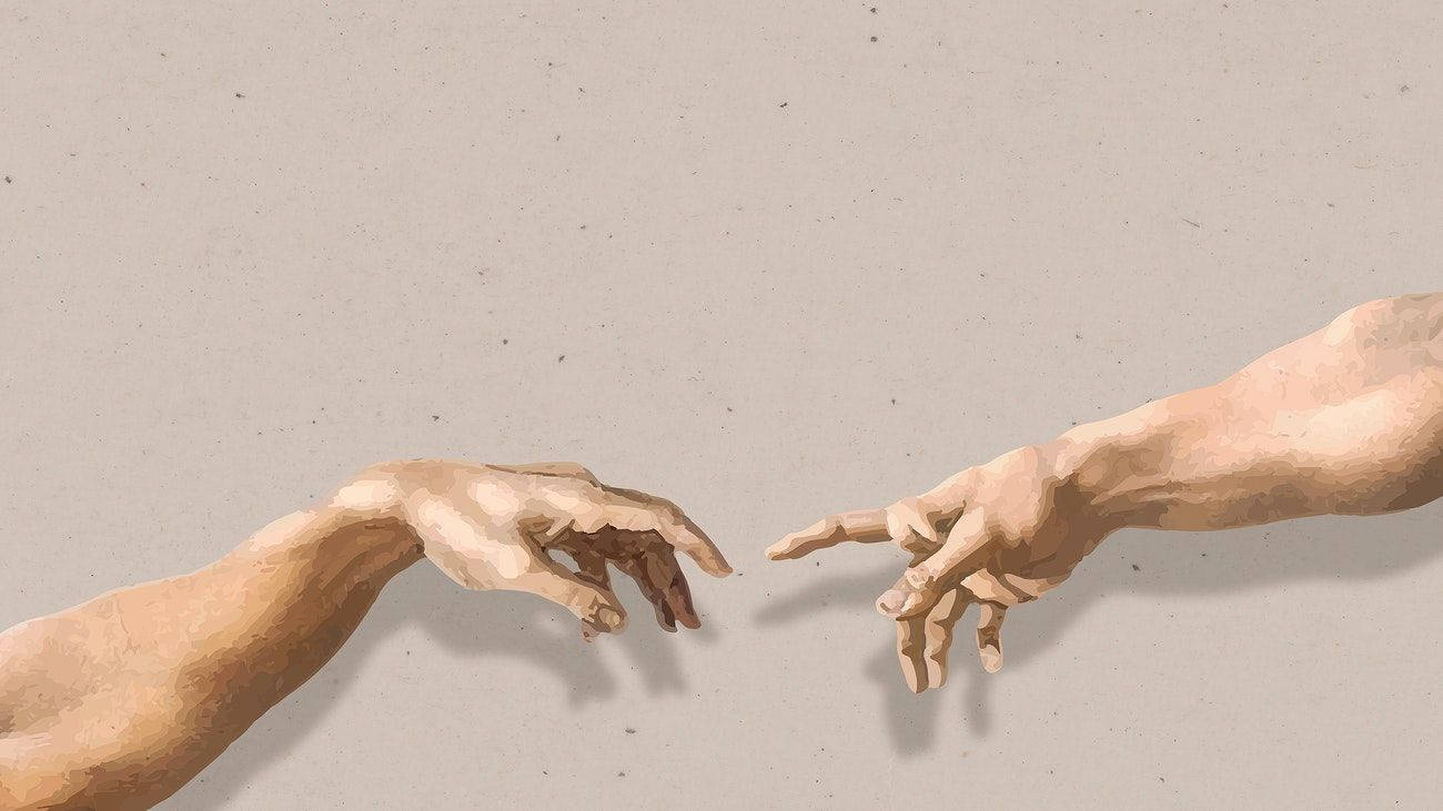갈색 감성 신의 팔 노트북 — 브라운 감성 GIF 배경화면