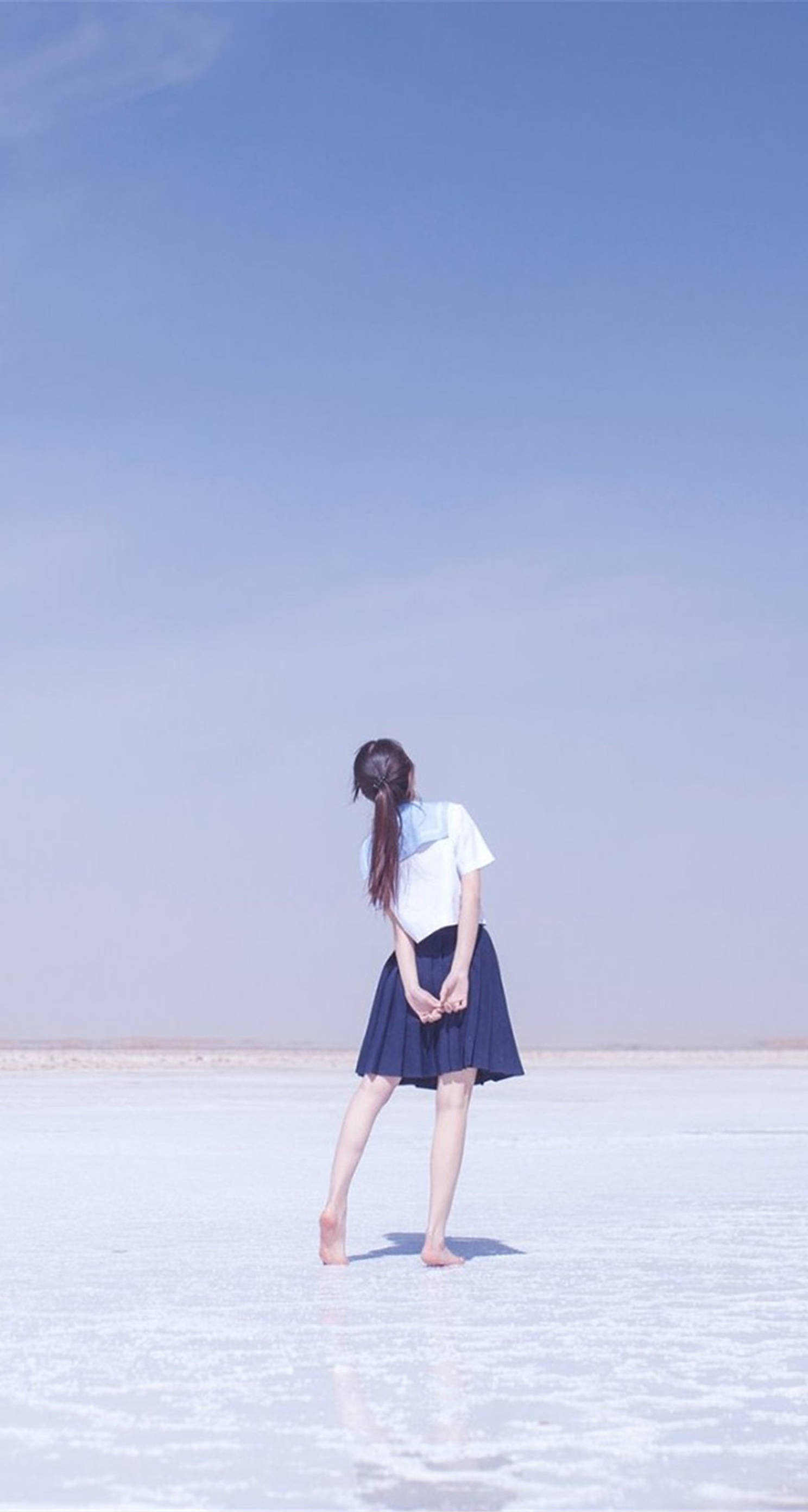 감성 학창 시절 소녀 배경화면