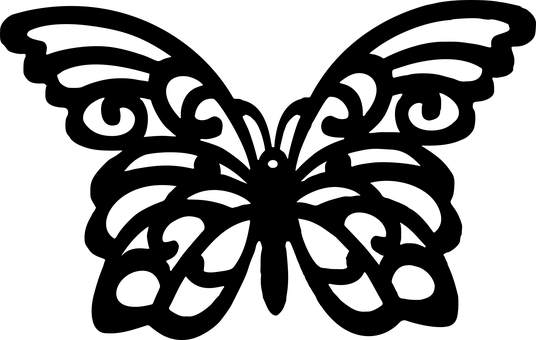 검은 배경 나비 실루엣 배경화면
