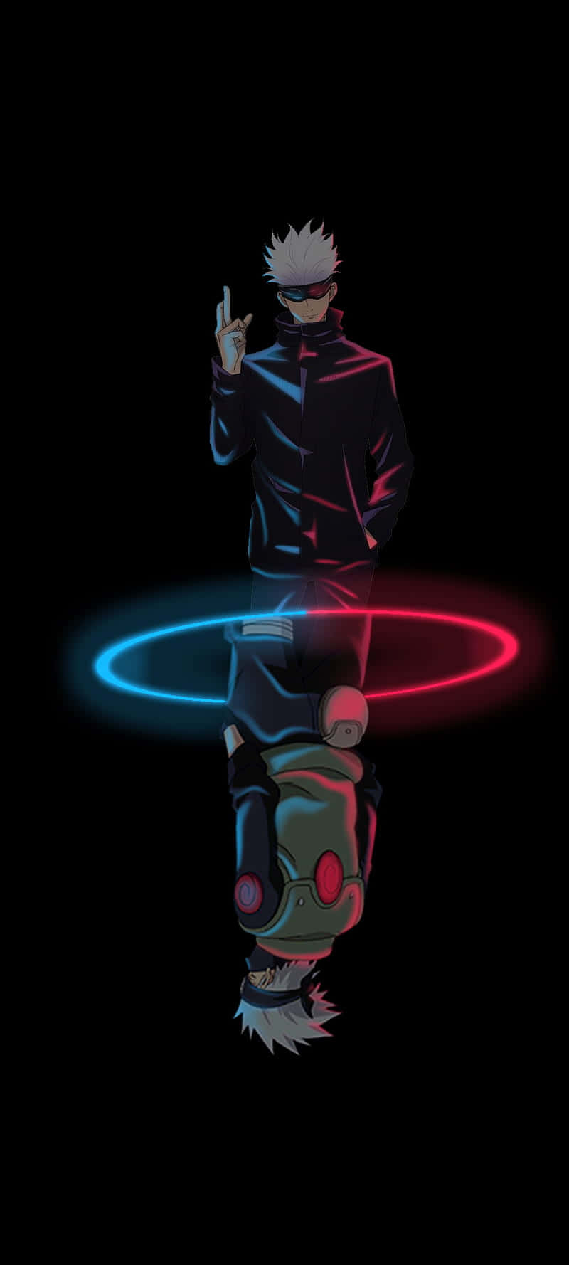 고주 사토루와 하타케 카카시 다크 감성 애니메이션 프로필 배경화면