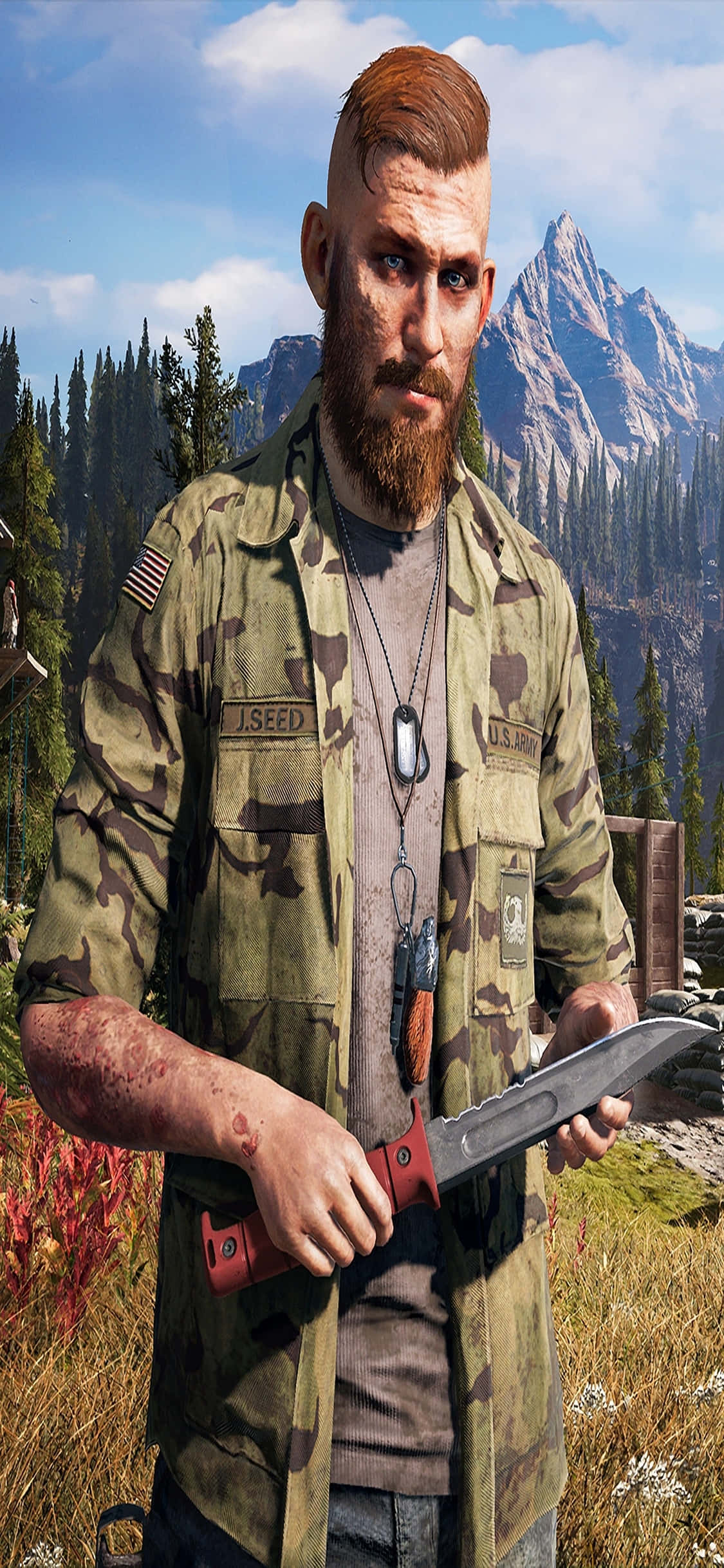 고화질 게임 경험: 아이폰 XS에서 Far Cry 5를 즐기세요 배경화면