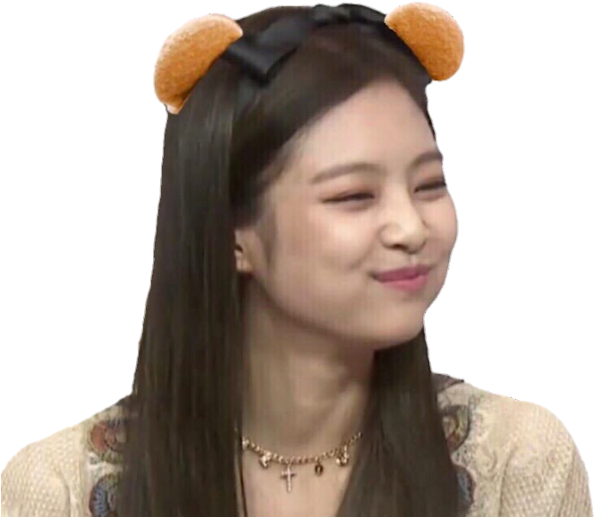 곰 귀 머리띠를 한 미소 짓는 사람 배경화면