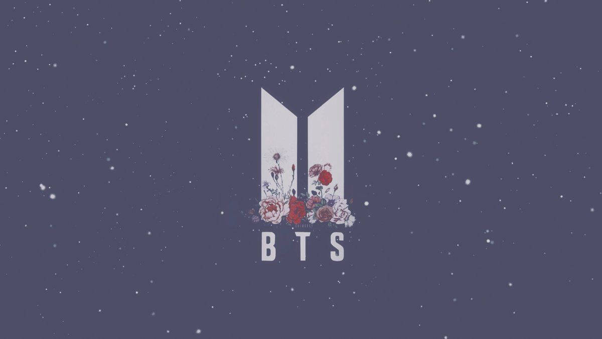 귀여운 BTS 드로잉 로고 배경화면