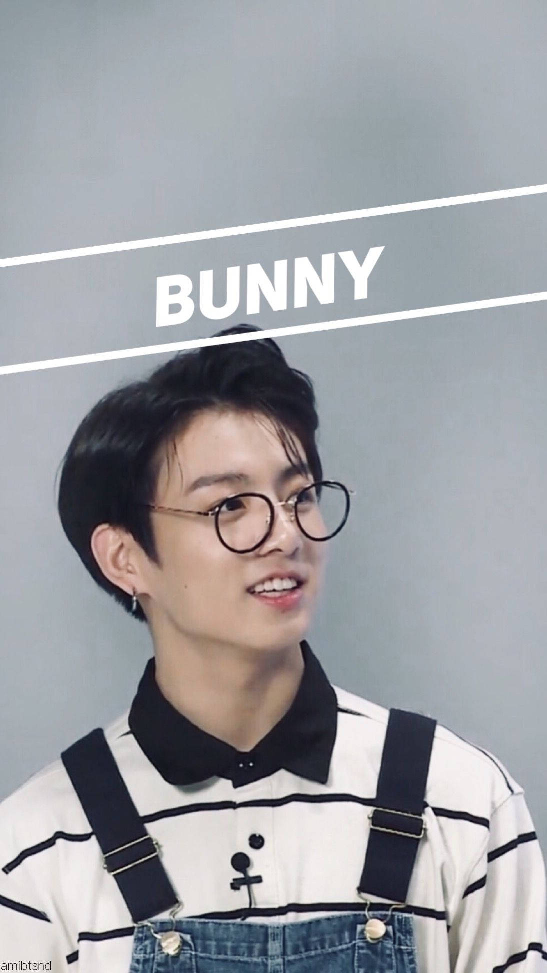 귀여운 BTS 정국 버니 배경화면