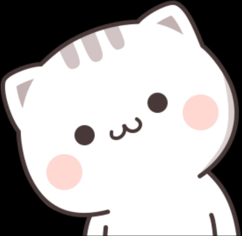 귀여운 고양이 스티커 배경화면