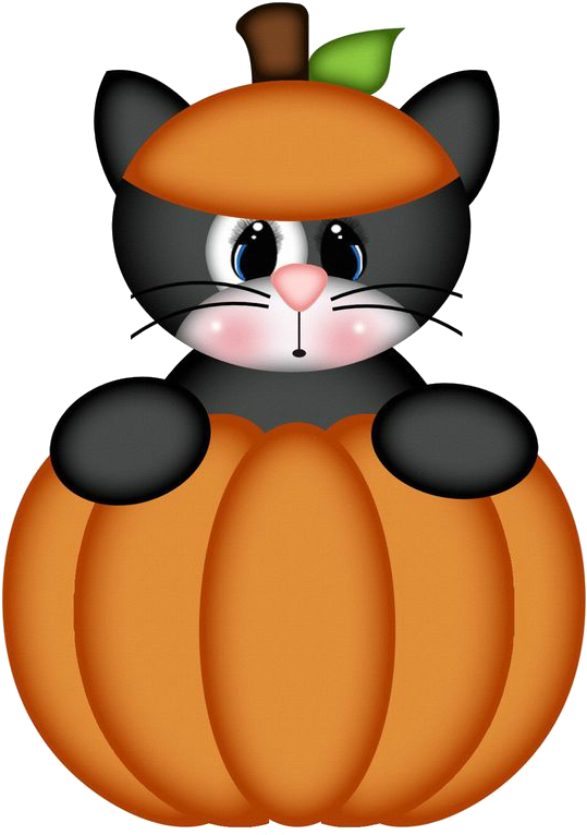 귀여운 고양이 호박 코스튬 할로윈 배경화면