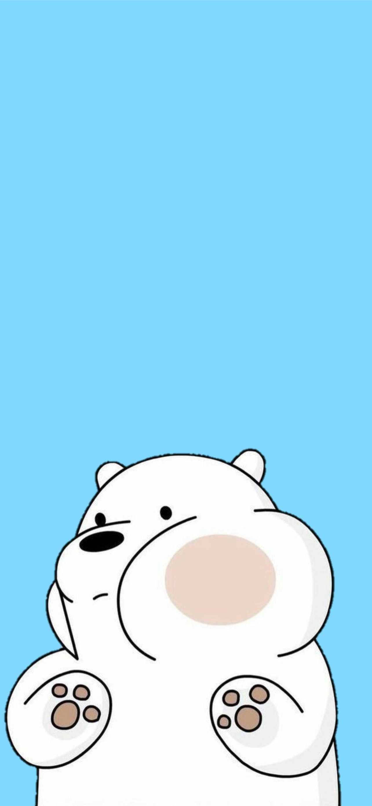 귀여운 뚱뚱이 북극곰 아이폰 배경화면