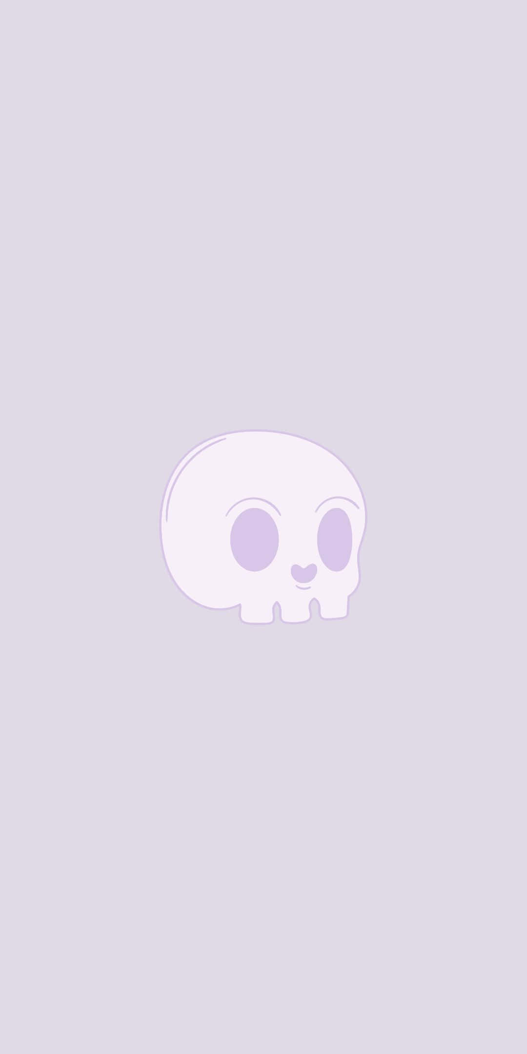 귀여운 미니멀 해골 Pixel 3 배경화면