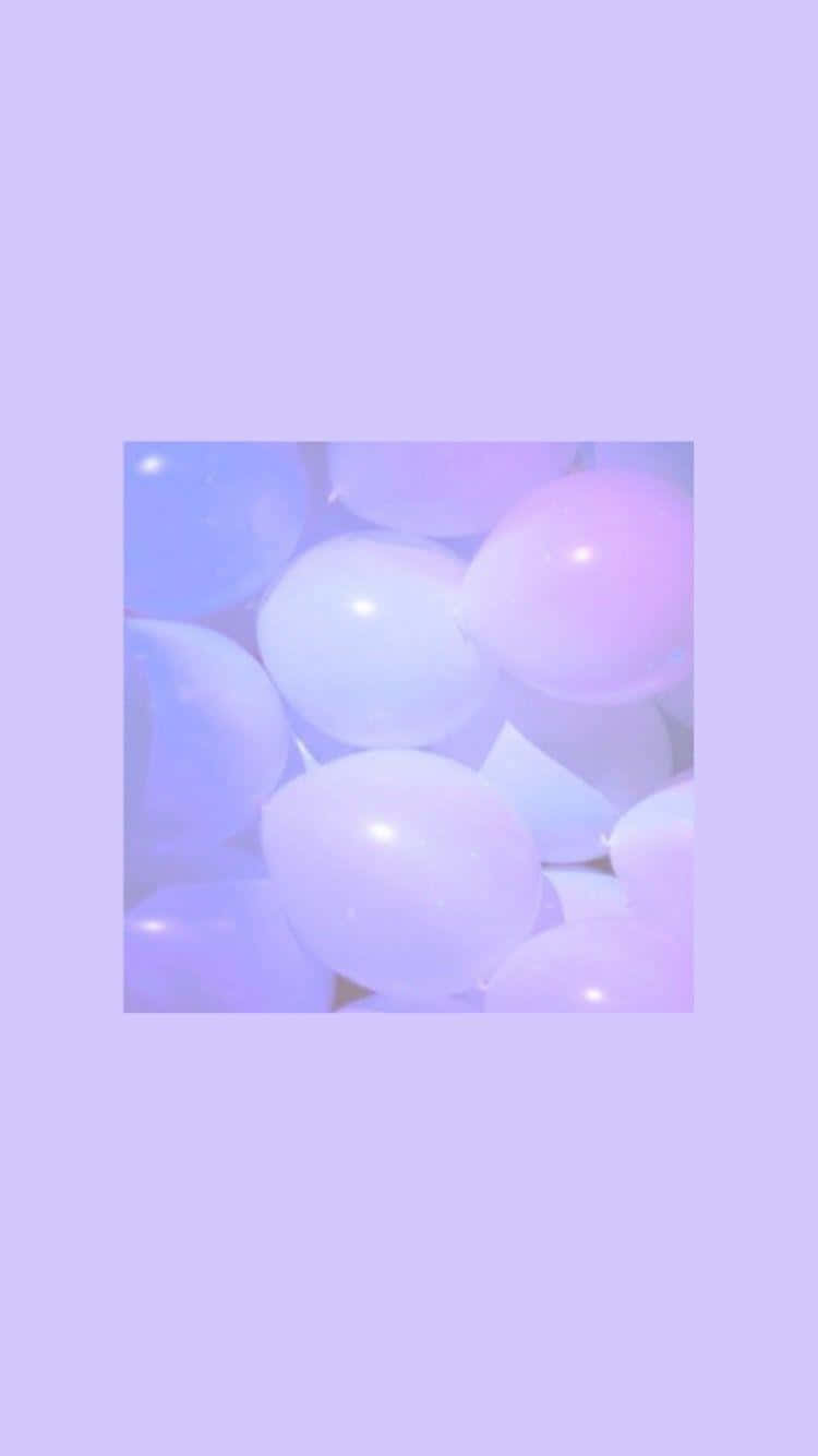 귀여운 보라색 배경에 작은 별들 배경화면