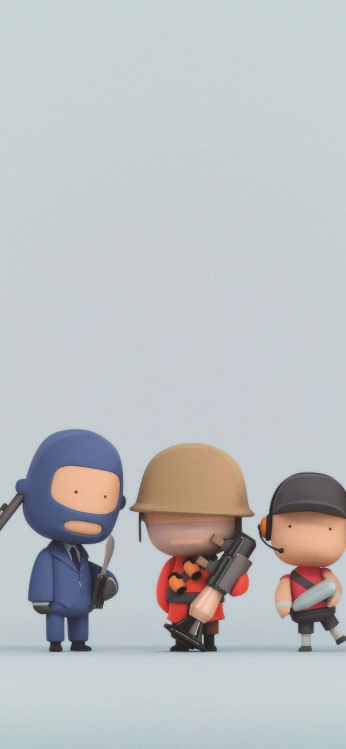 귀여운 iPhone XS Team Fortress 2 배경화면