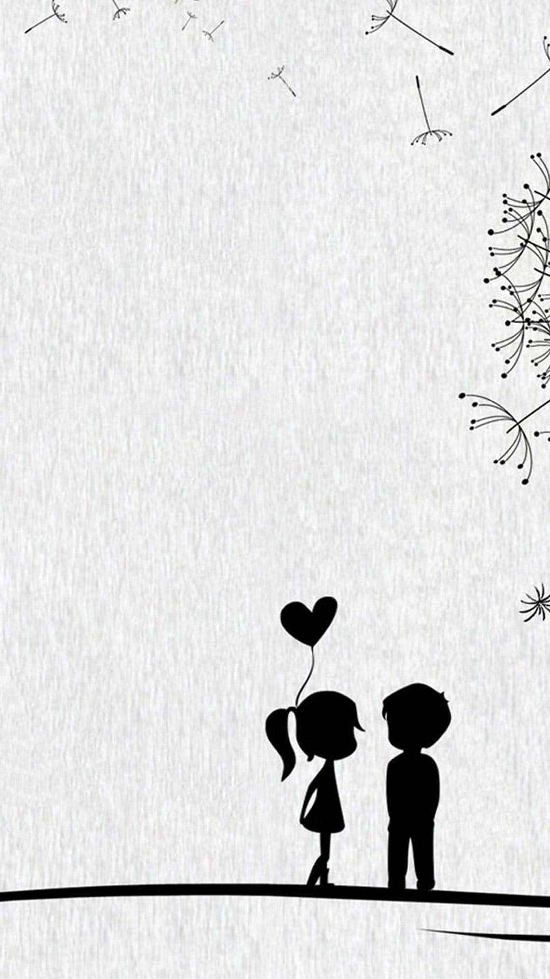 귀여운 커플 그림 사진 배경화면
