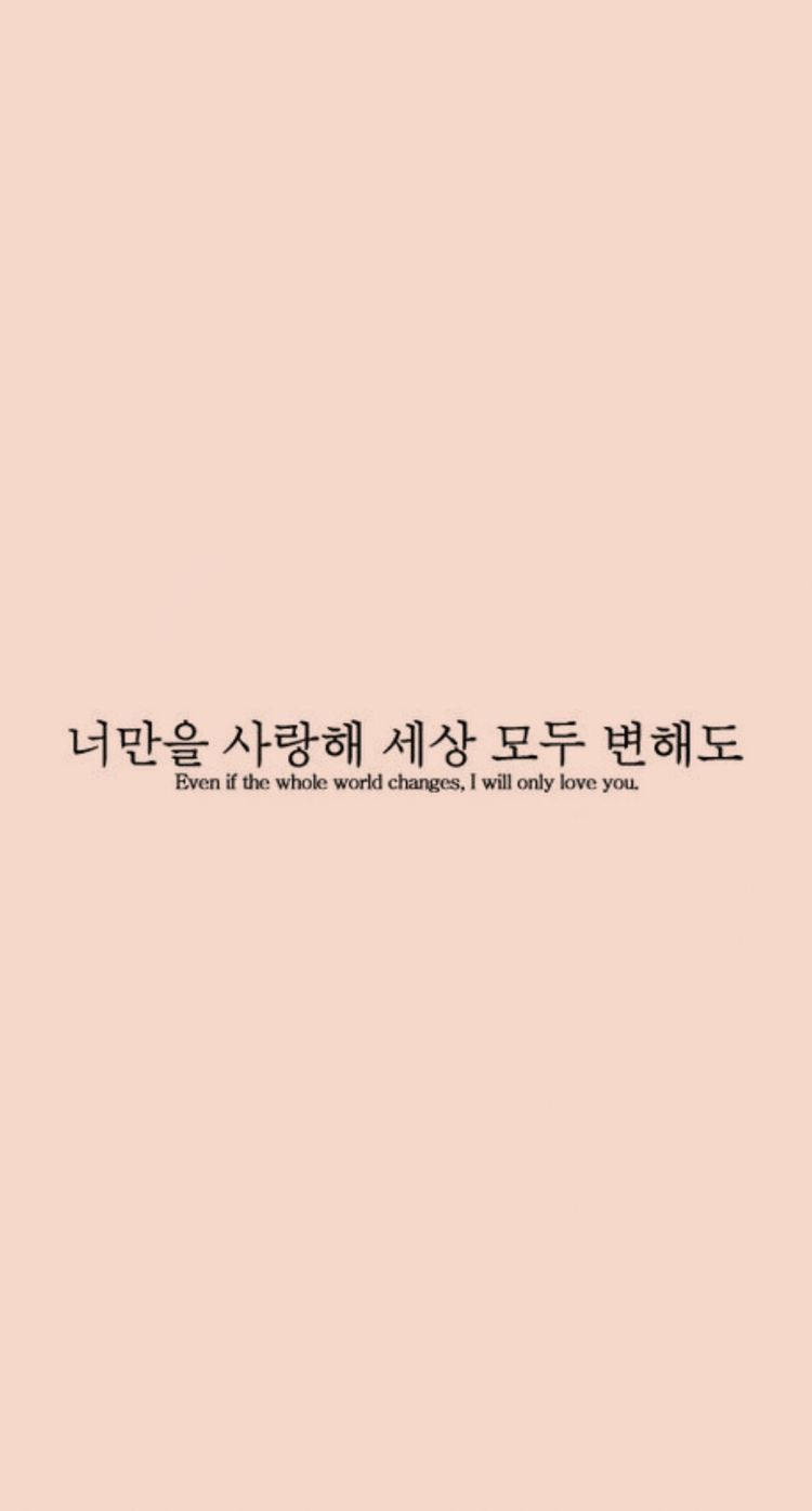 귀여운 한국어 명언 감성 폰 배경화면