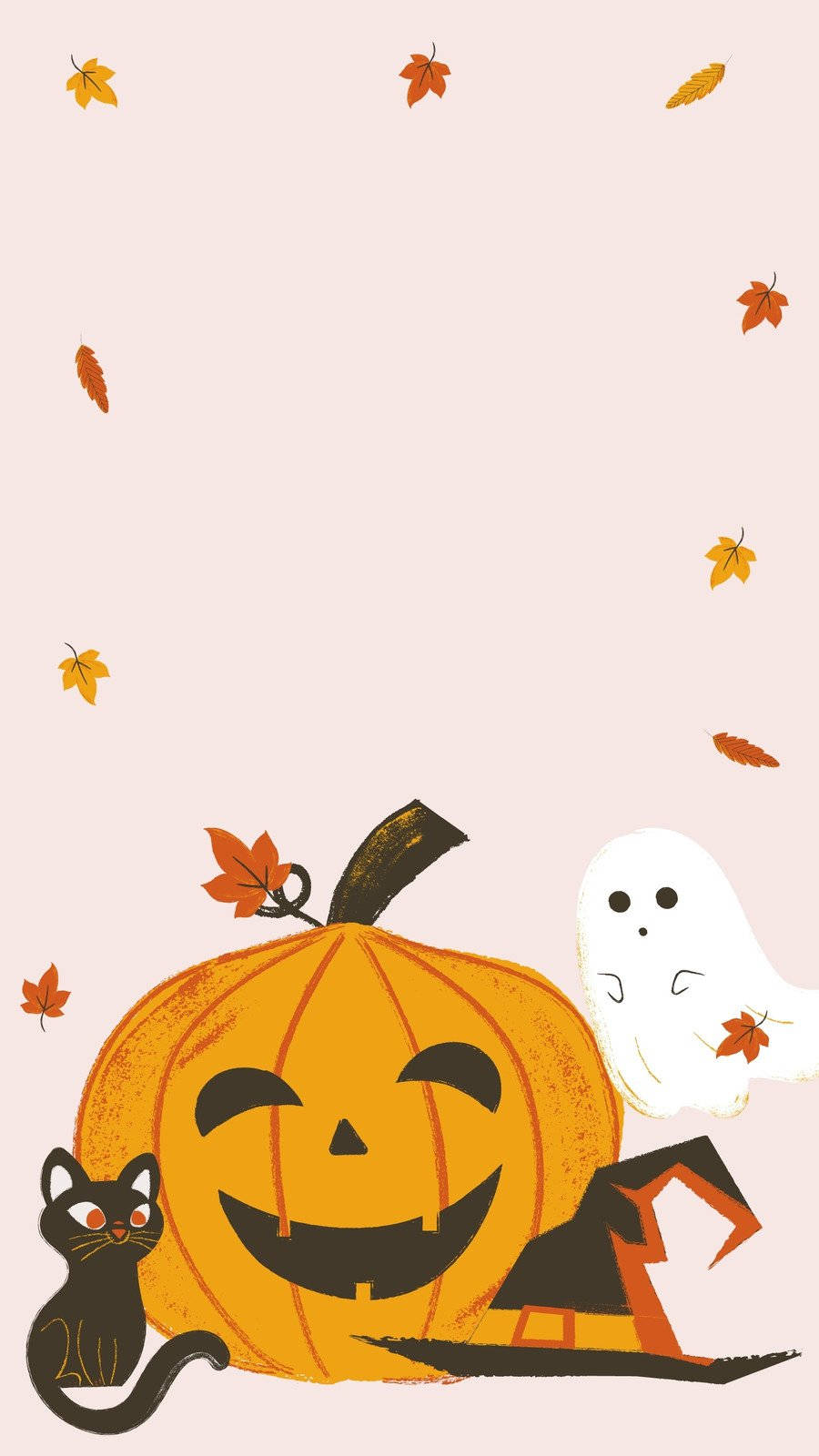 귀여운 할로윈 폰 심볼 배경화면