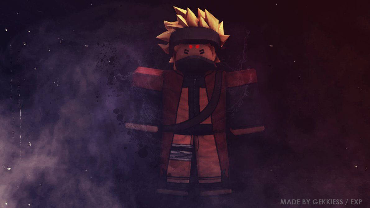 Roblox 게임의 나루토 아바타 놀라운 배경화면. — 로블록스 배경화면