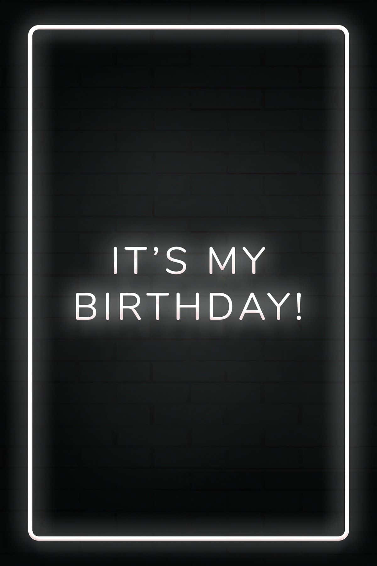 내 생일입니다 반짝이는 알림 배경화면