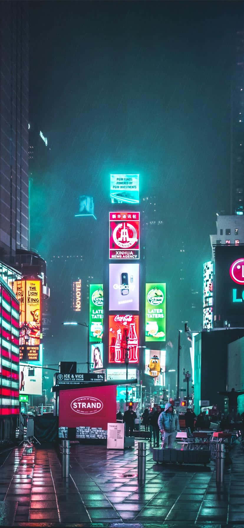 네온 불빛이 숨 막히는 도시 스카이라인을 비춥니다. 배경화면