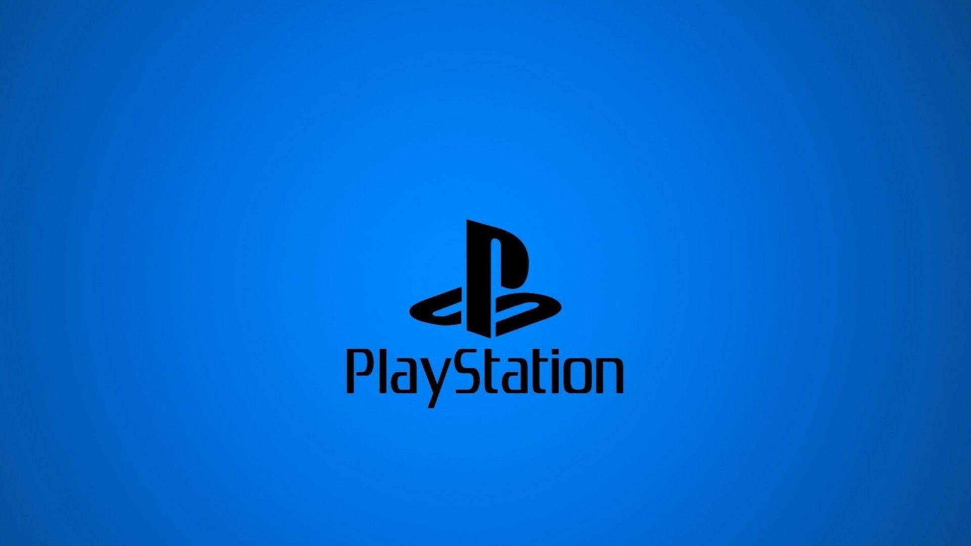 네온 블루 PS4 로고 배경화면