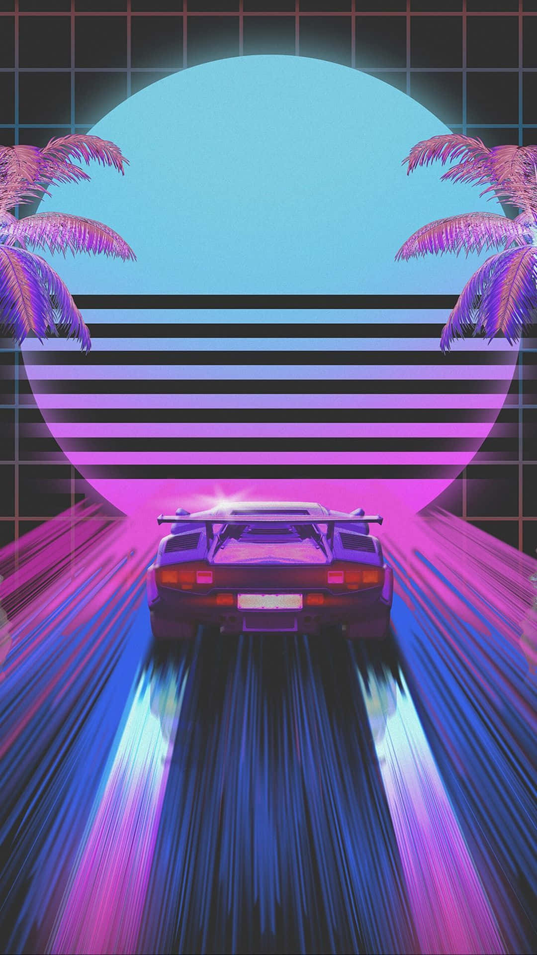 네온사인이 밤하늘을 비추는 생동감 넘치는 도시 풍경. 배경화면