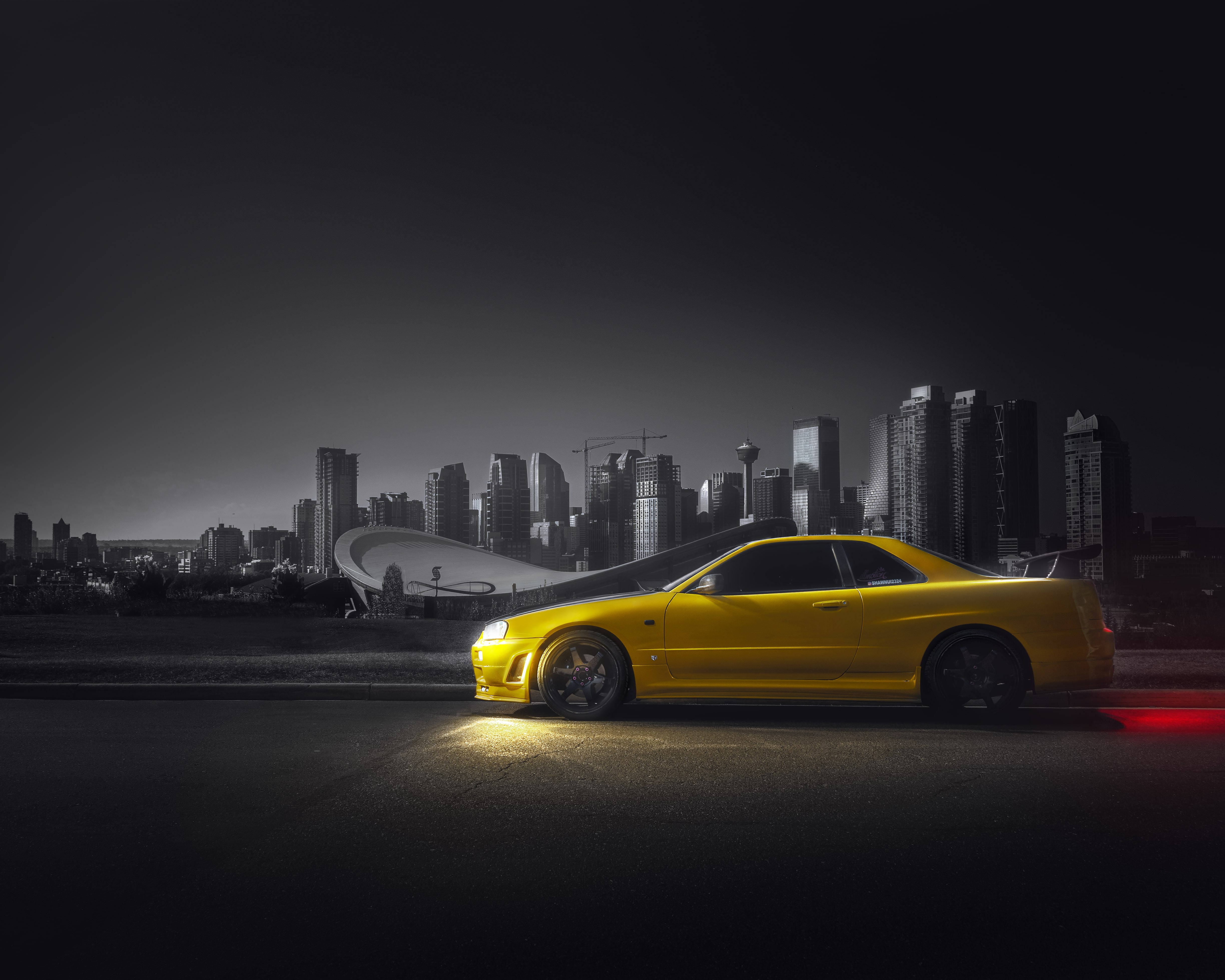 닛산 스카이라인 GTR R34 컬러 스플래시 배경화면