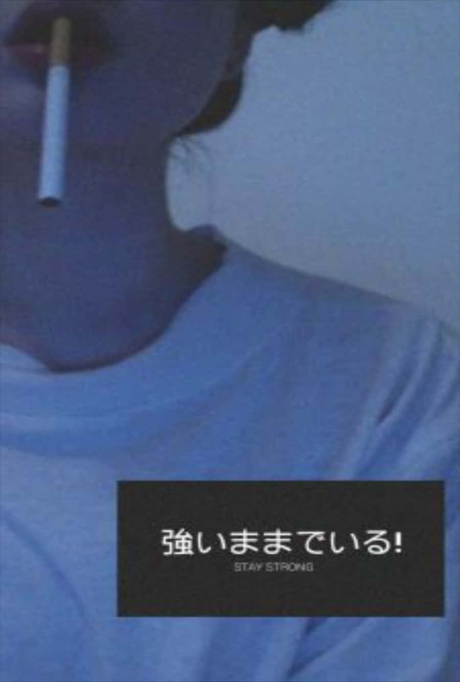 담배 든 소녀 그런지 텀블러 감성 배경화면