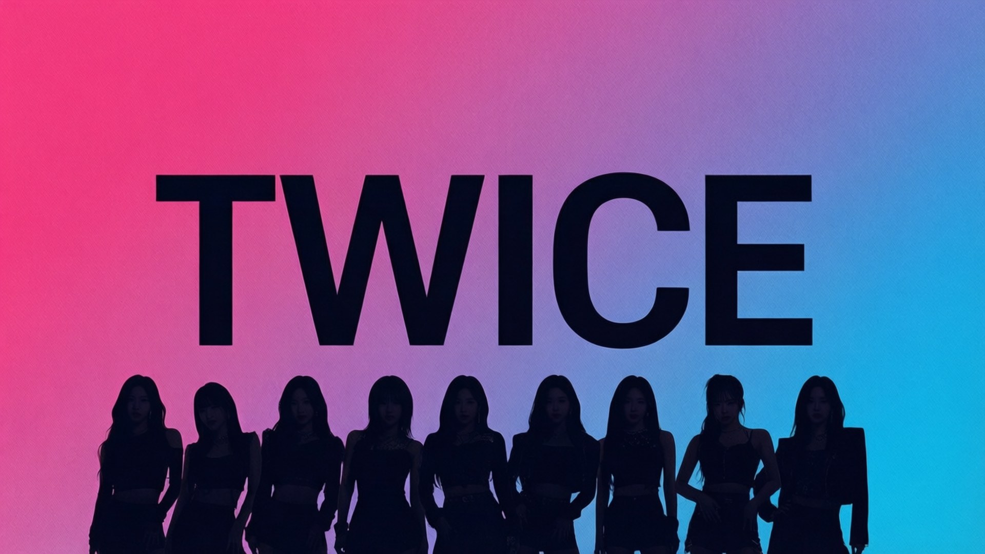 대담한 타이포그래피 TWICE 배경화면