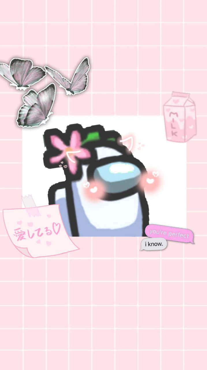 "독특하게 - 어몽 어스에서 플레이하세요!" 배경화면