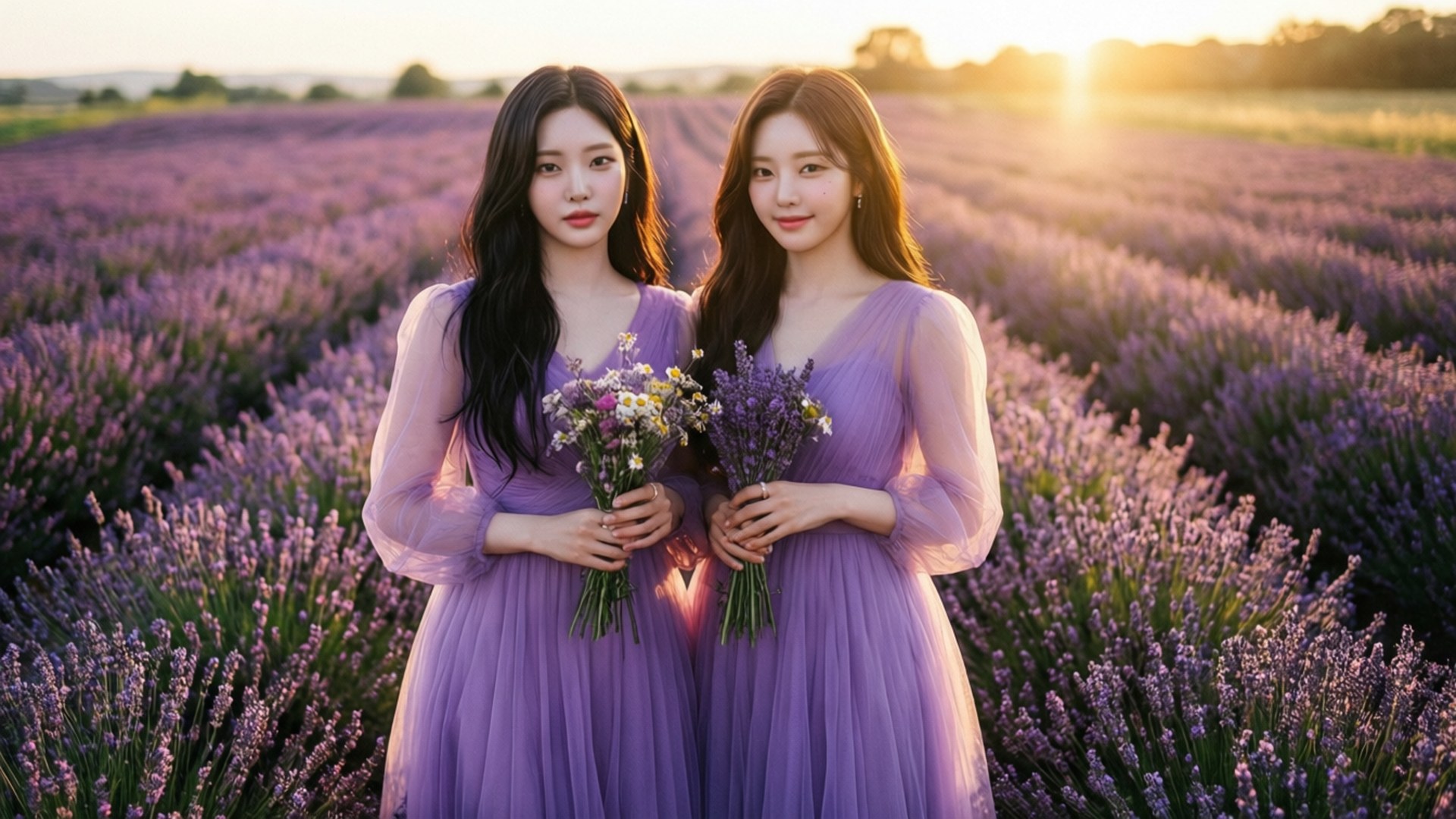 라벤더 필드 드림 배경화면