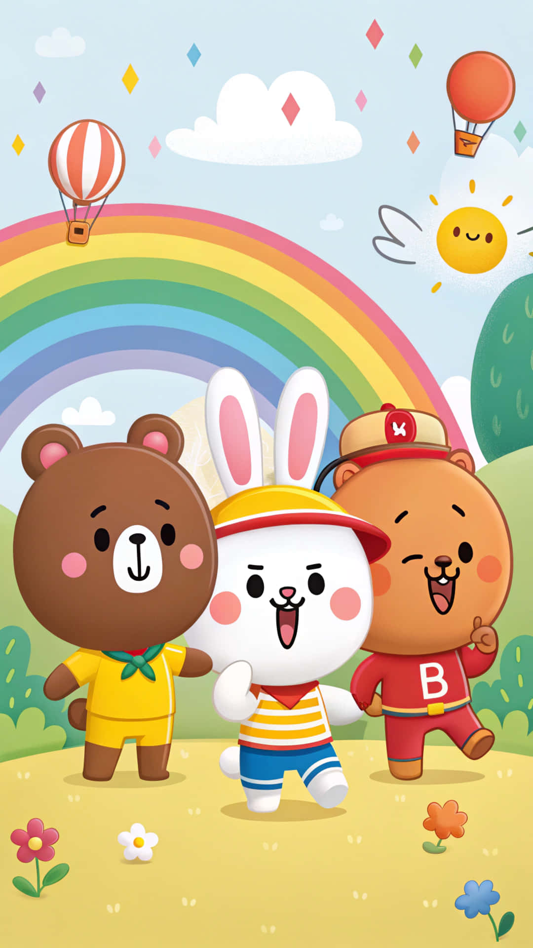 그룹, 강아지, 색상, 고양이, 만화, 사랑, 우정, 친구, 양귀비, 꽃, 라인 프렌즈, 브랜드, 배경화면, 라인, 너구리, 판다, 가족, 줄, 예술, 컬렉션