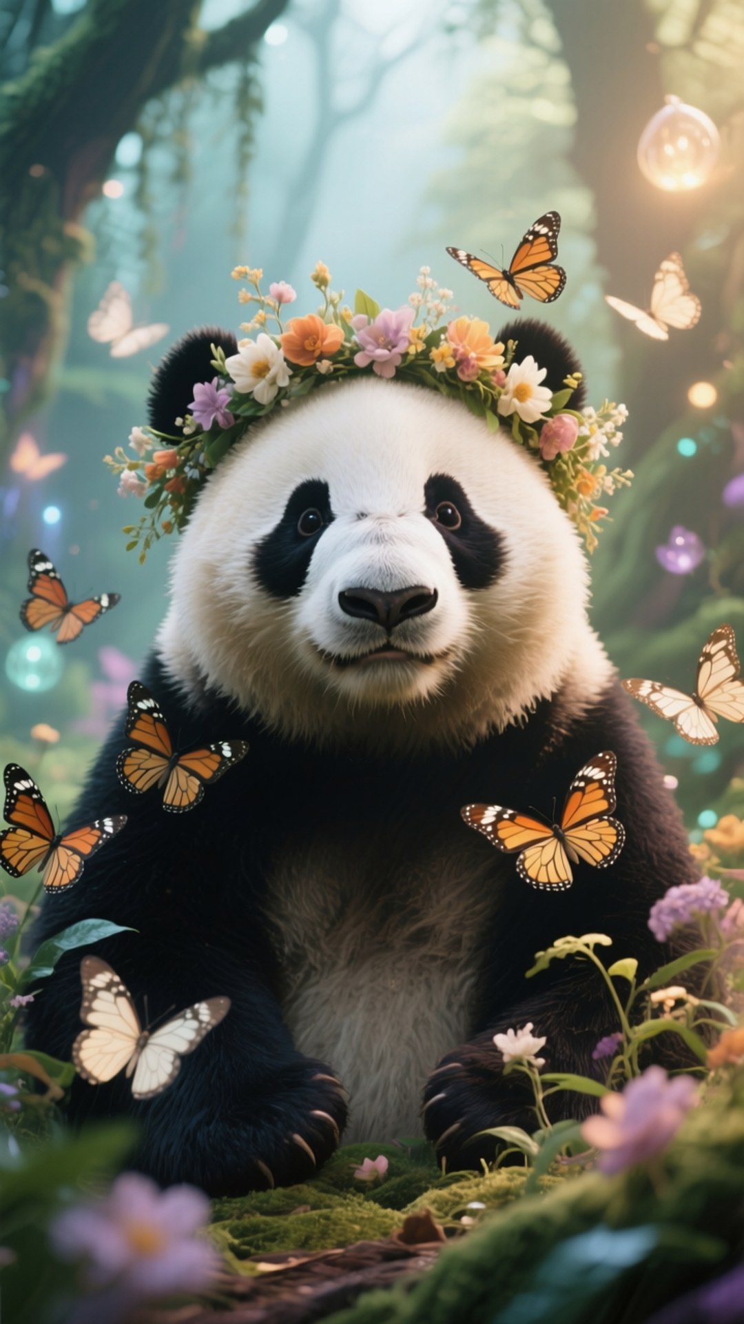 마법의 판다 배경화면