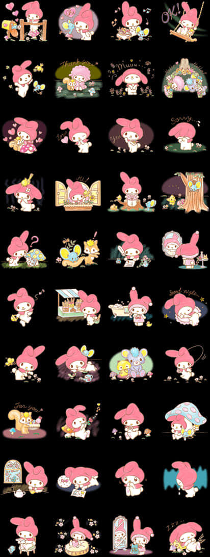 라인 스탬프 마이멜로, HD PNG 다운로드 — 브라운 감성 GIF 배경화면