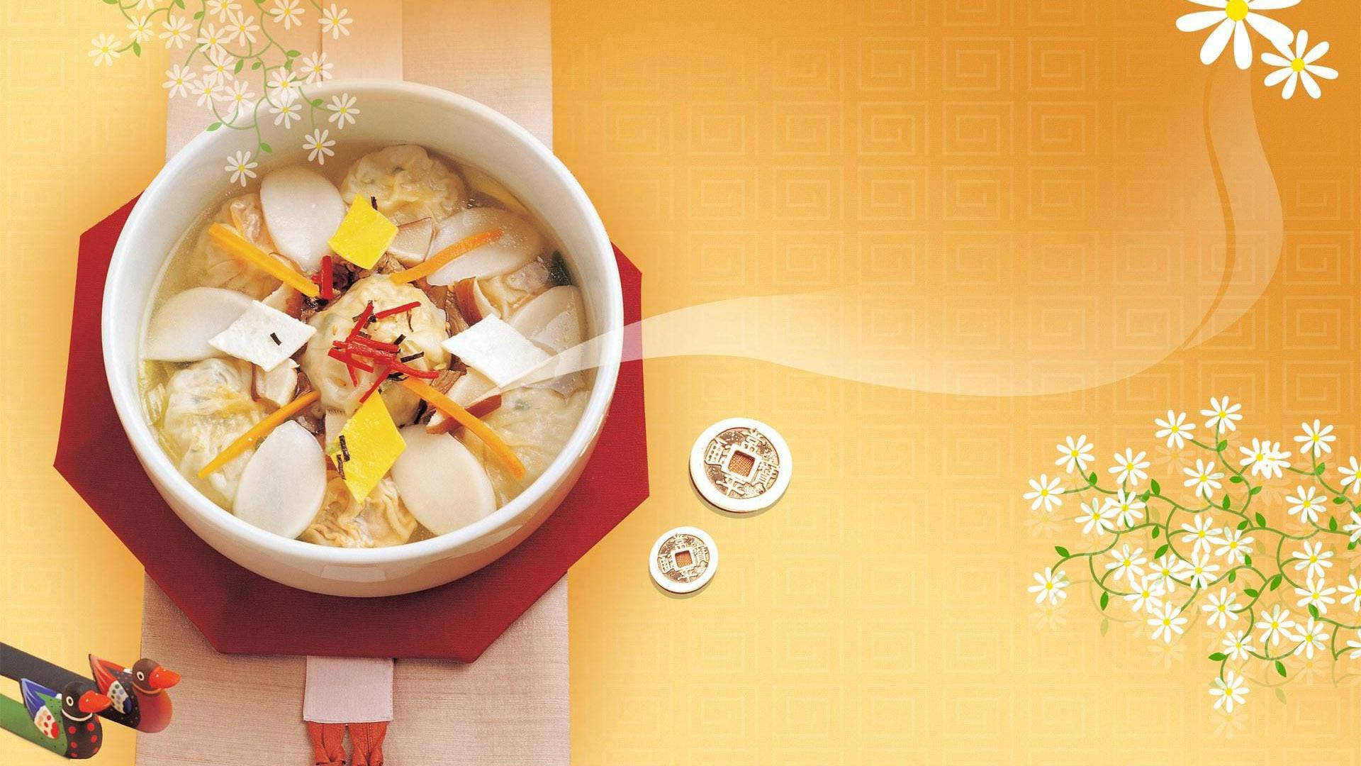 맛있는 중국식 무국 한 그릇 배경화면