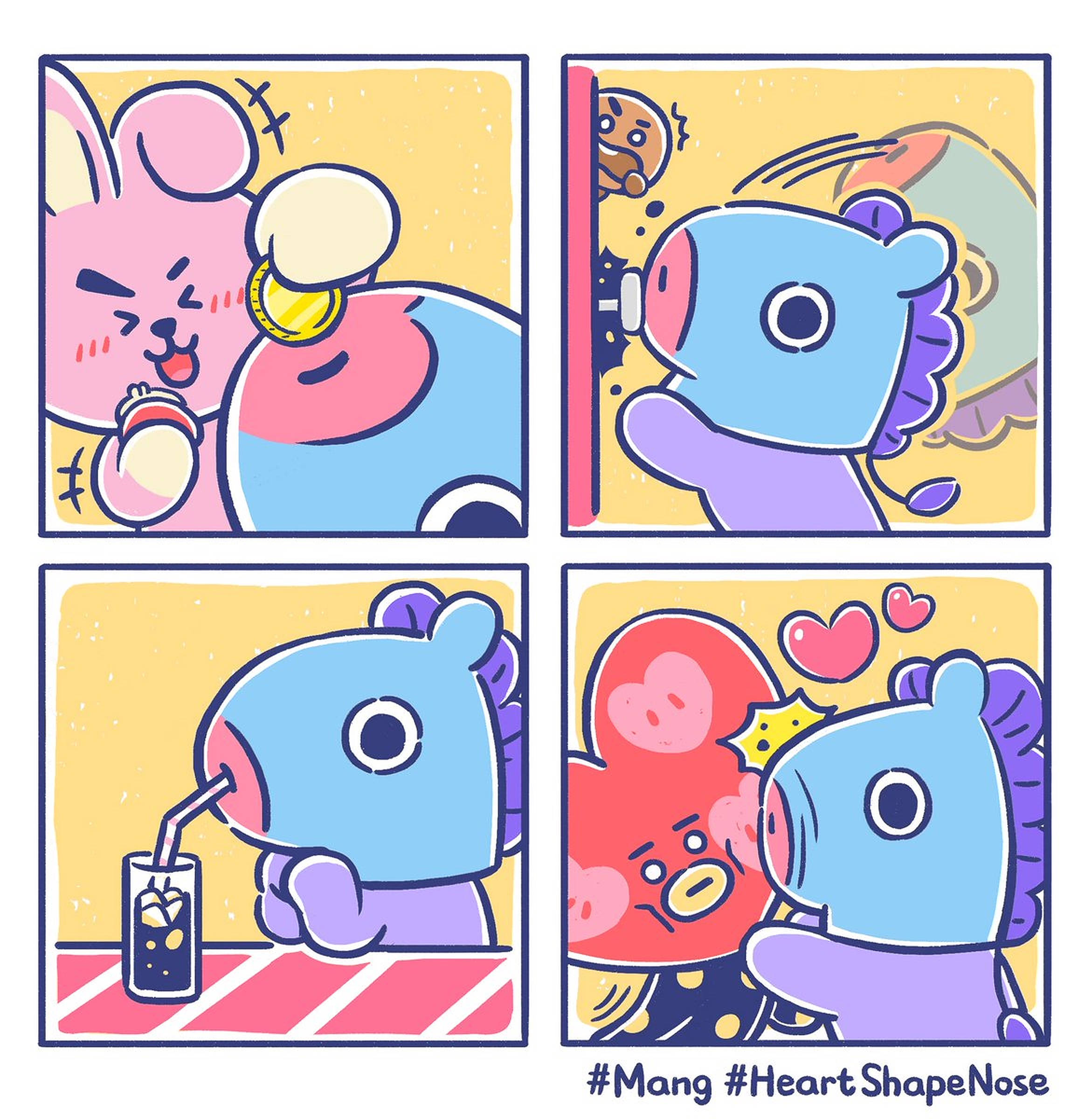 망 BT21 코믹스 배경화면
