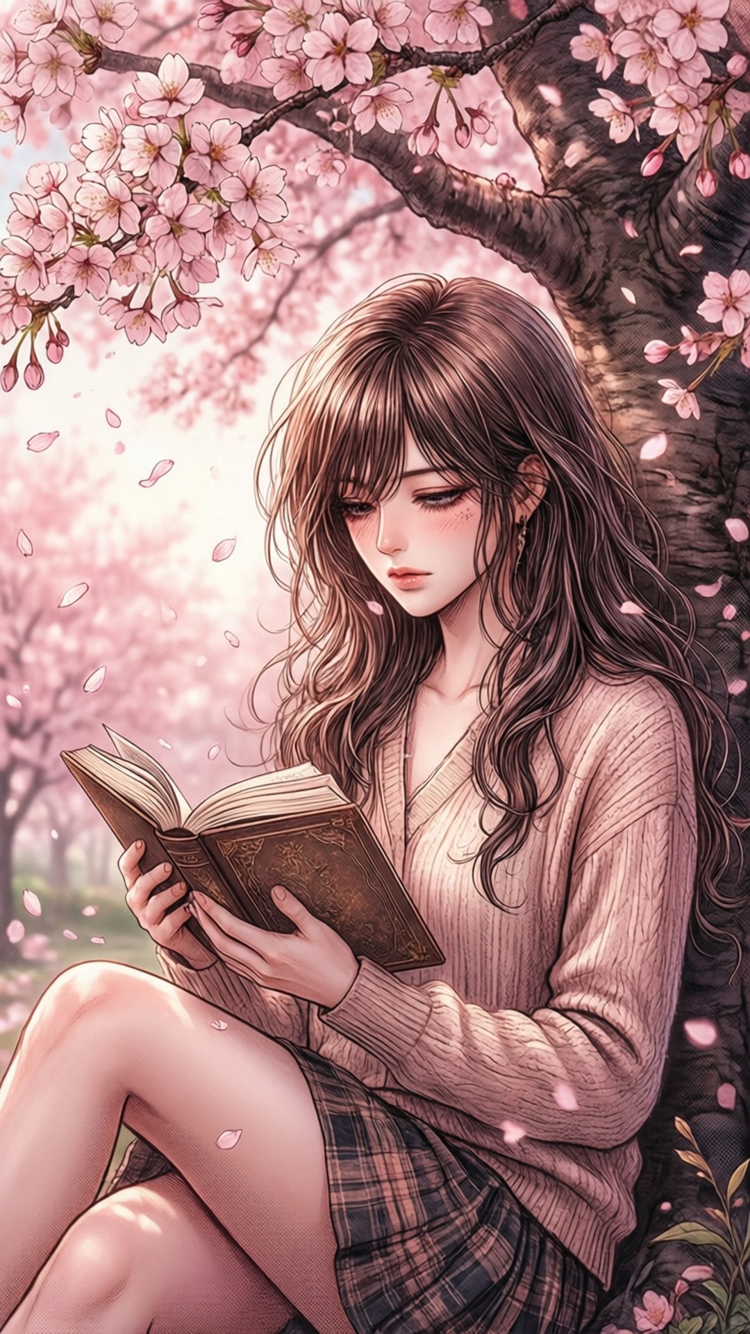 망가 벚꽃 배경화면