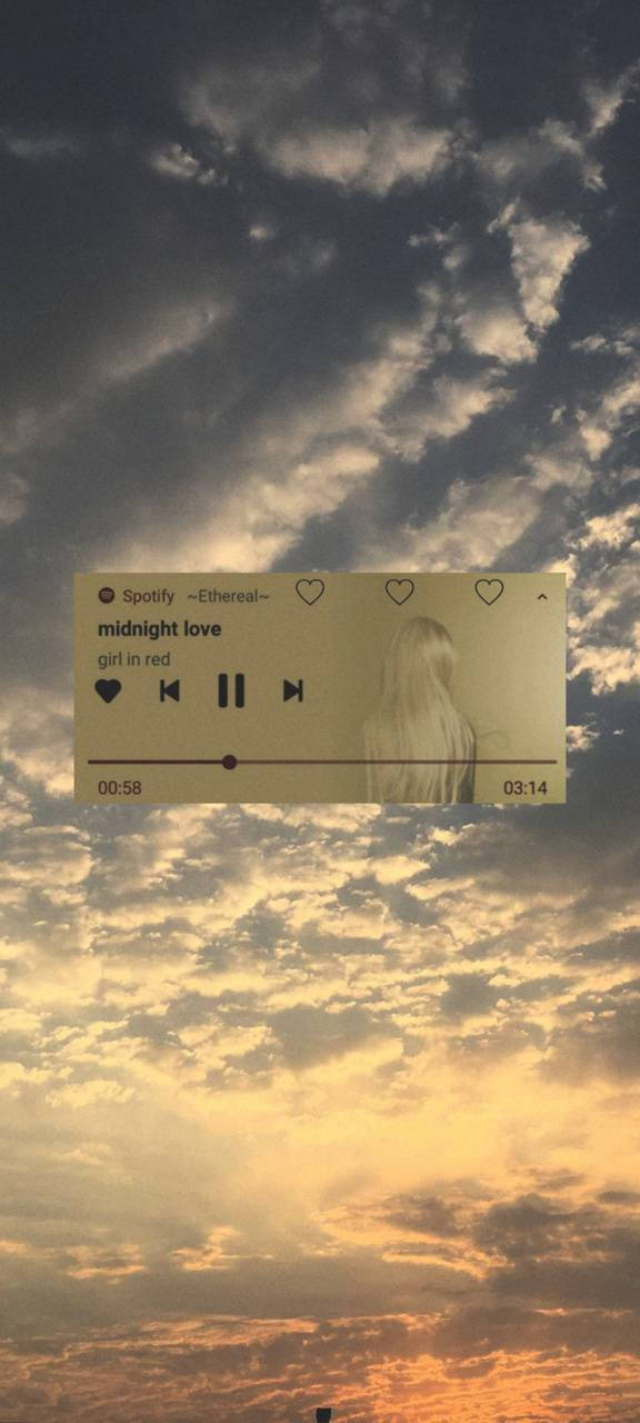 매혹적인 레드 뮤직 에스테틱 소녀 배경화면