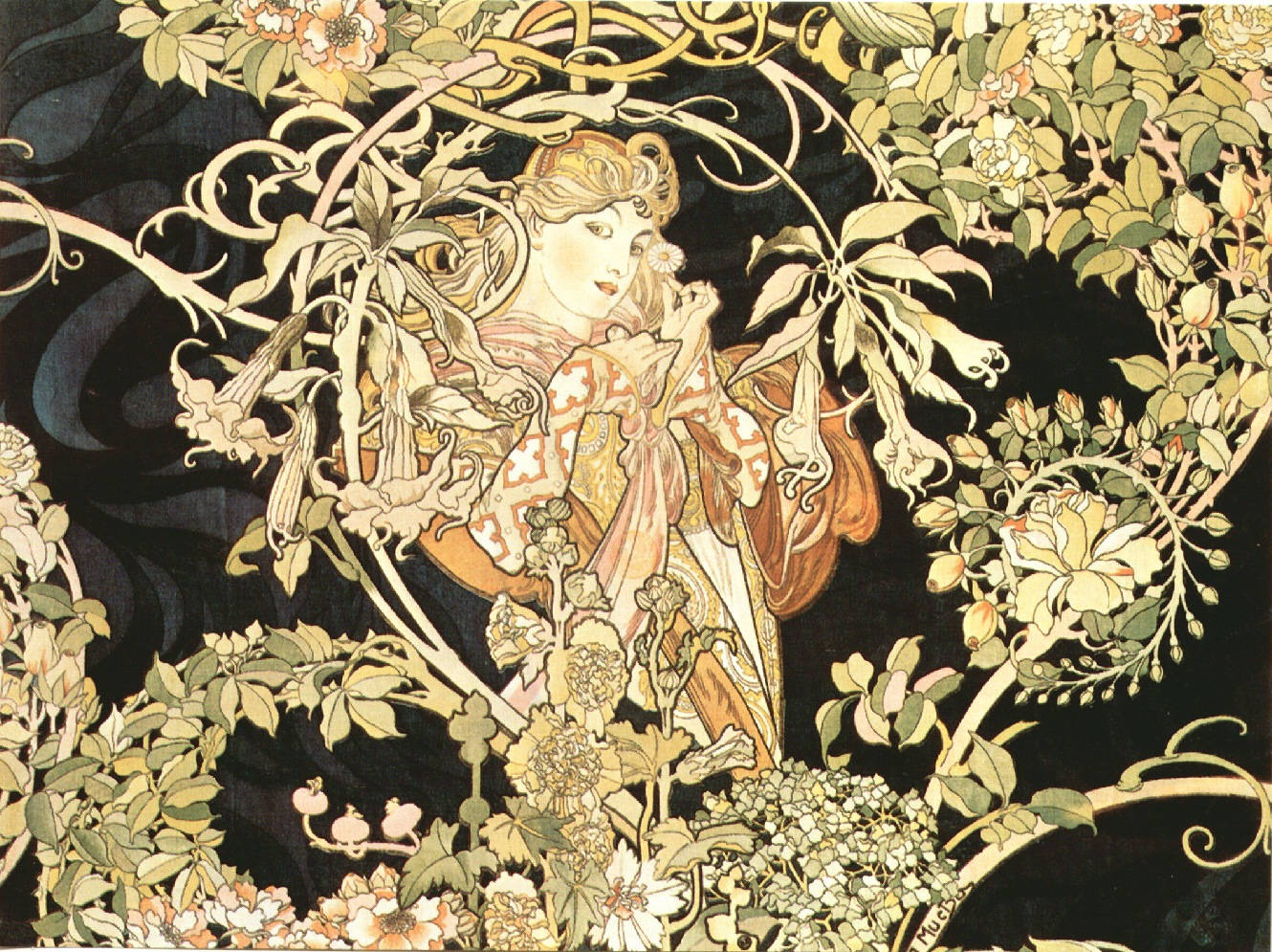 멋진 드로잉 속 예술적 표현 배경화면