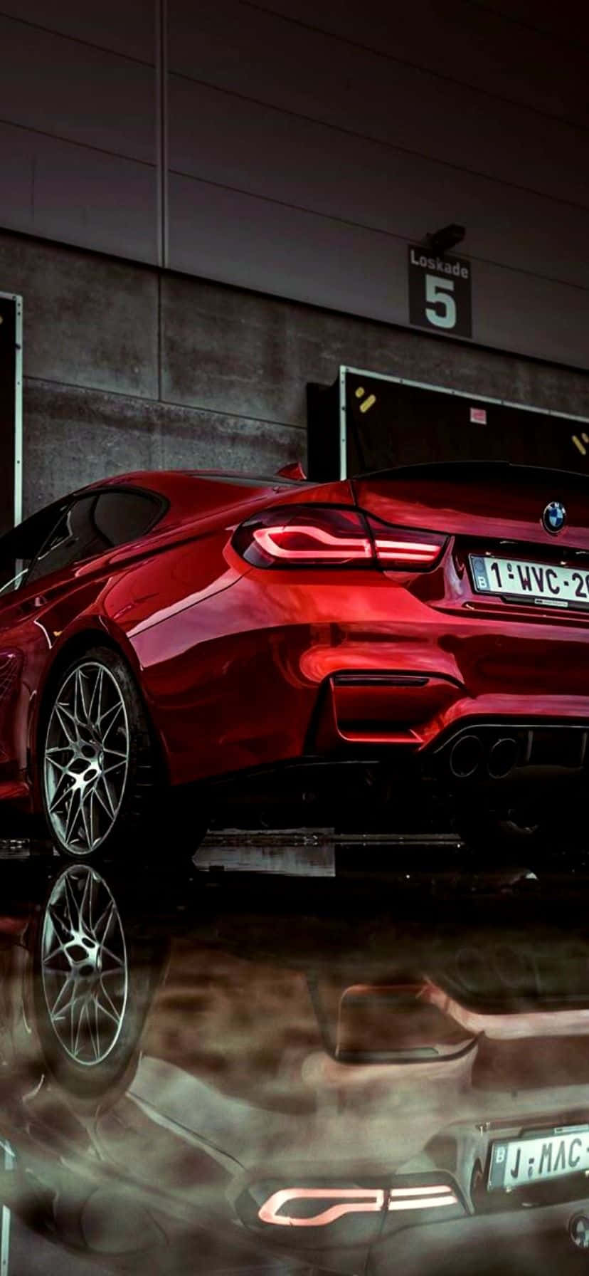 멋진 빨간 BMW 배경화면
