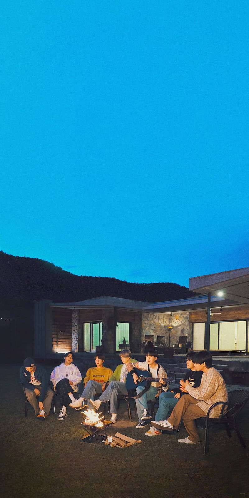 모닥불 BTS 귀여운 감성 배경화면