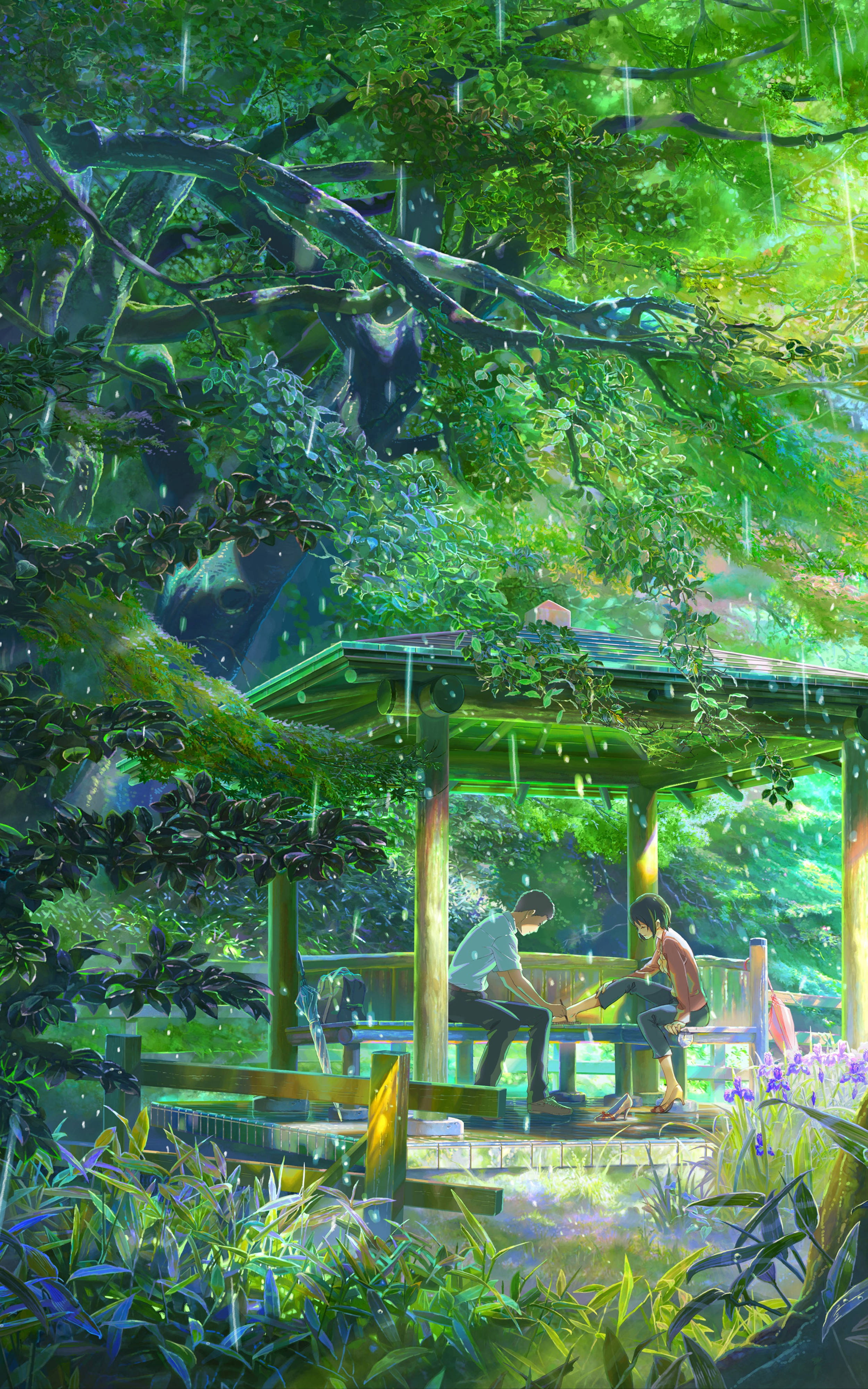 모바일 The Garden Of Words 배경화면