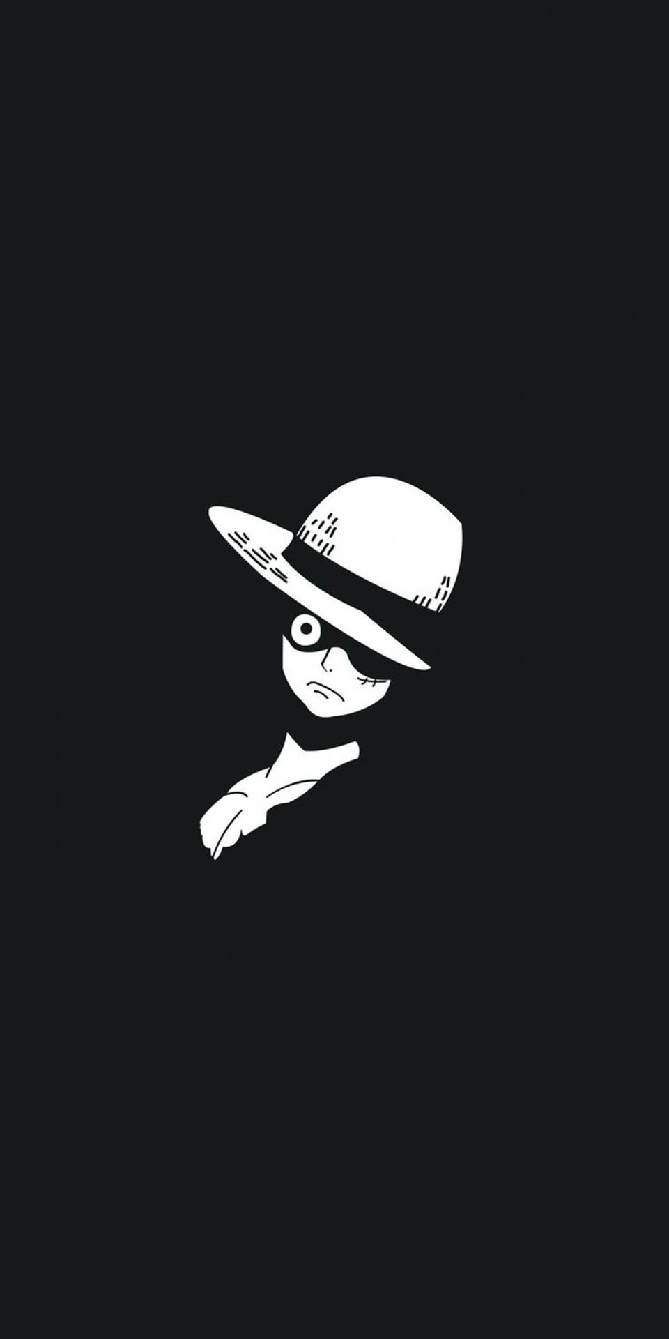 몽키 D. 루피 미니멀리스트 블랙 폰