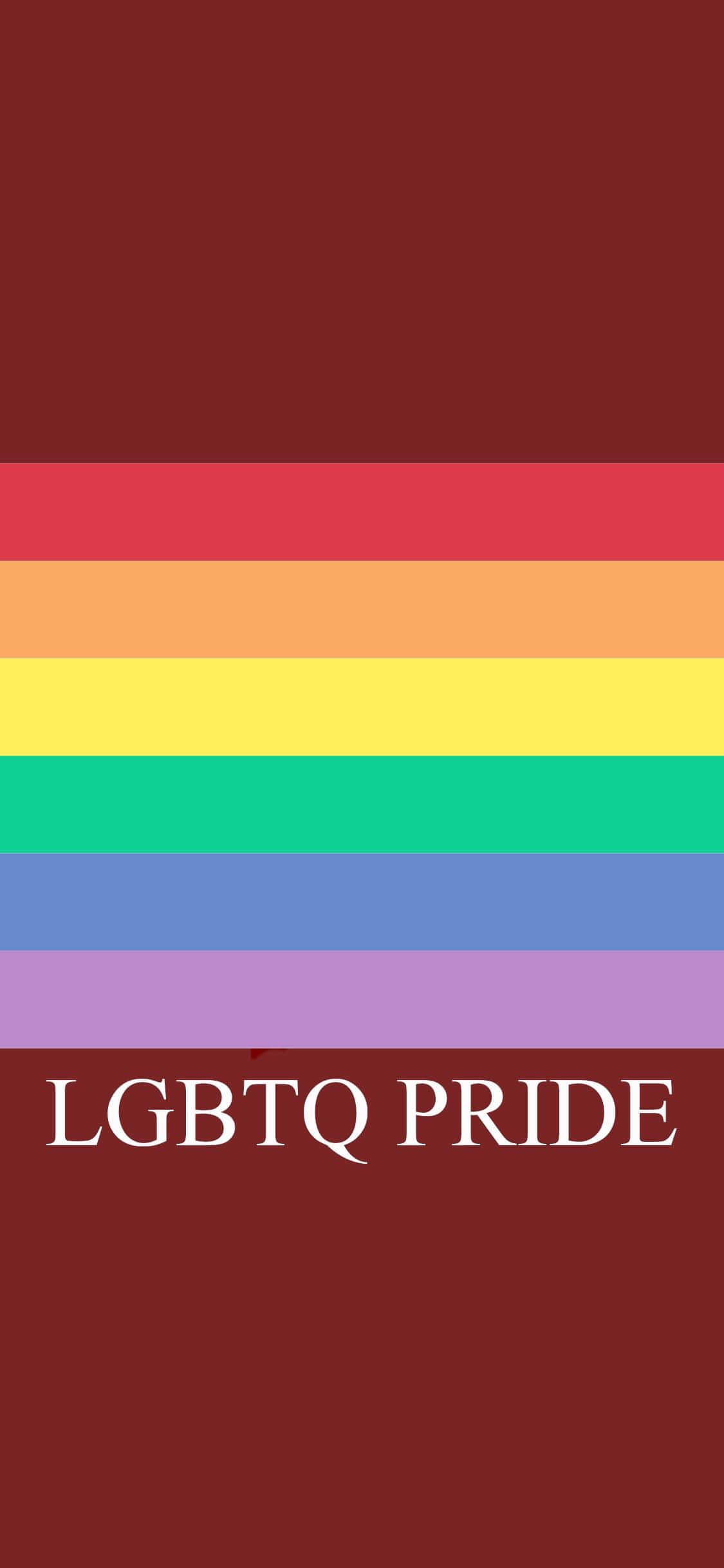 무지개 테마 아이폰으로 LGBTQ 프라이드를 축하하세요 배경화면